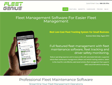 Tablet Screenshot of fleet-genius.com